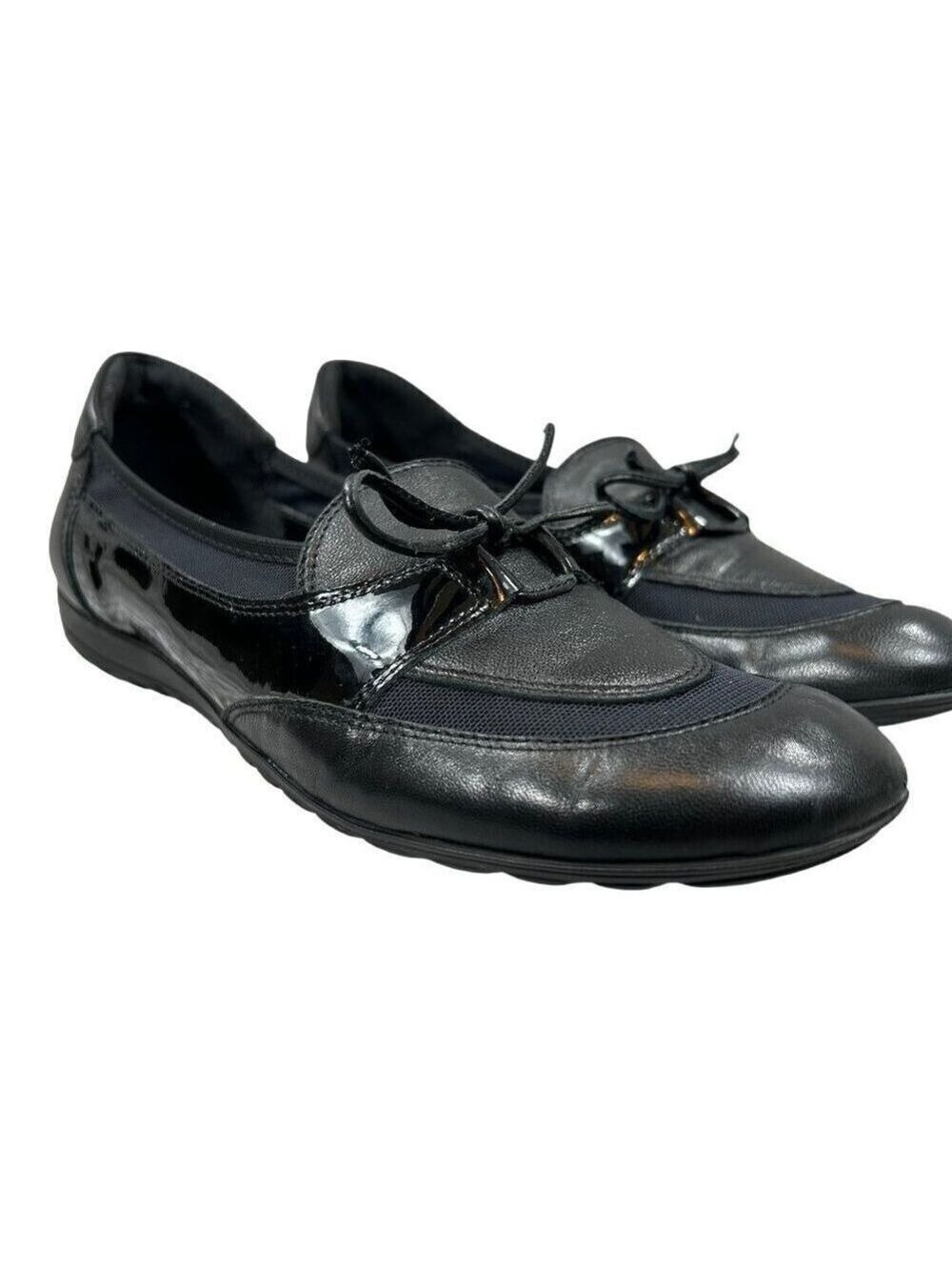 Sesto Meucci Brent Black Italy Nappa Leather Slip-On Loafer Shoe Size 7